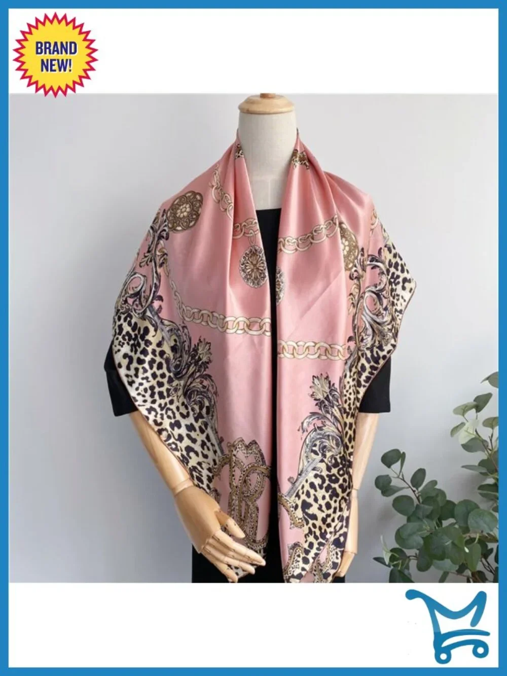100% Pure Mulberry Silk Large Square Scarf Headscarf Shawl